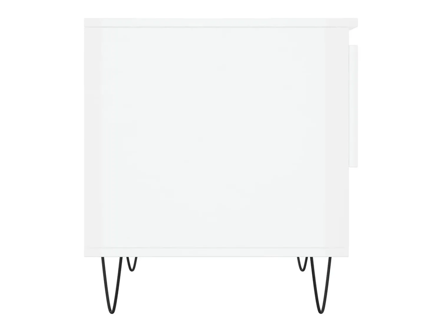 Conjunto de 2 Mesas de Centro | Mesa de apoio | Mesa de café 50x46x50cm deriv. madeira brilhante^ Mesa De Centro