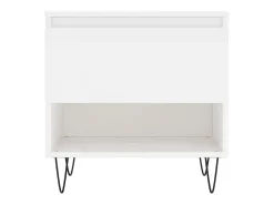 Conjunto de 2 Mesas de Centro | Mesa de apoio | Mesa de café 50x46x50cm deriv. madeira brilhante^ Mesa De Centro