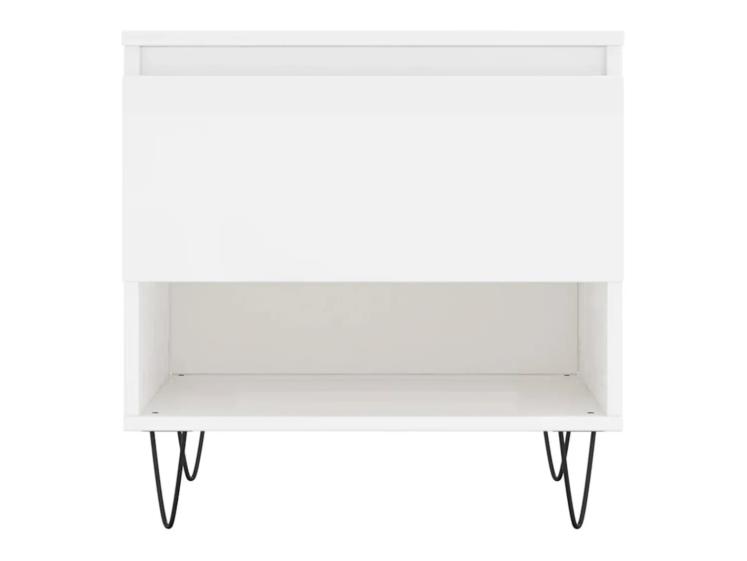 Conjunto de 2 Mesas de Centro | Mesa de apoio | Mesa de café 50x46x50cm deriv. madeira brilhante^ Mesa De Centro