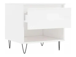 Conjunto de 2 Mesas de Centro | Mesa de apoio | Mesa de café 50x46x50cm deriv. madeira brilhante^ Mesa De Centro