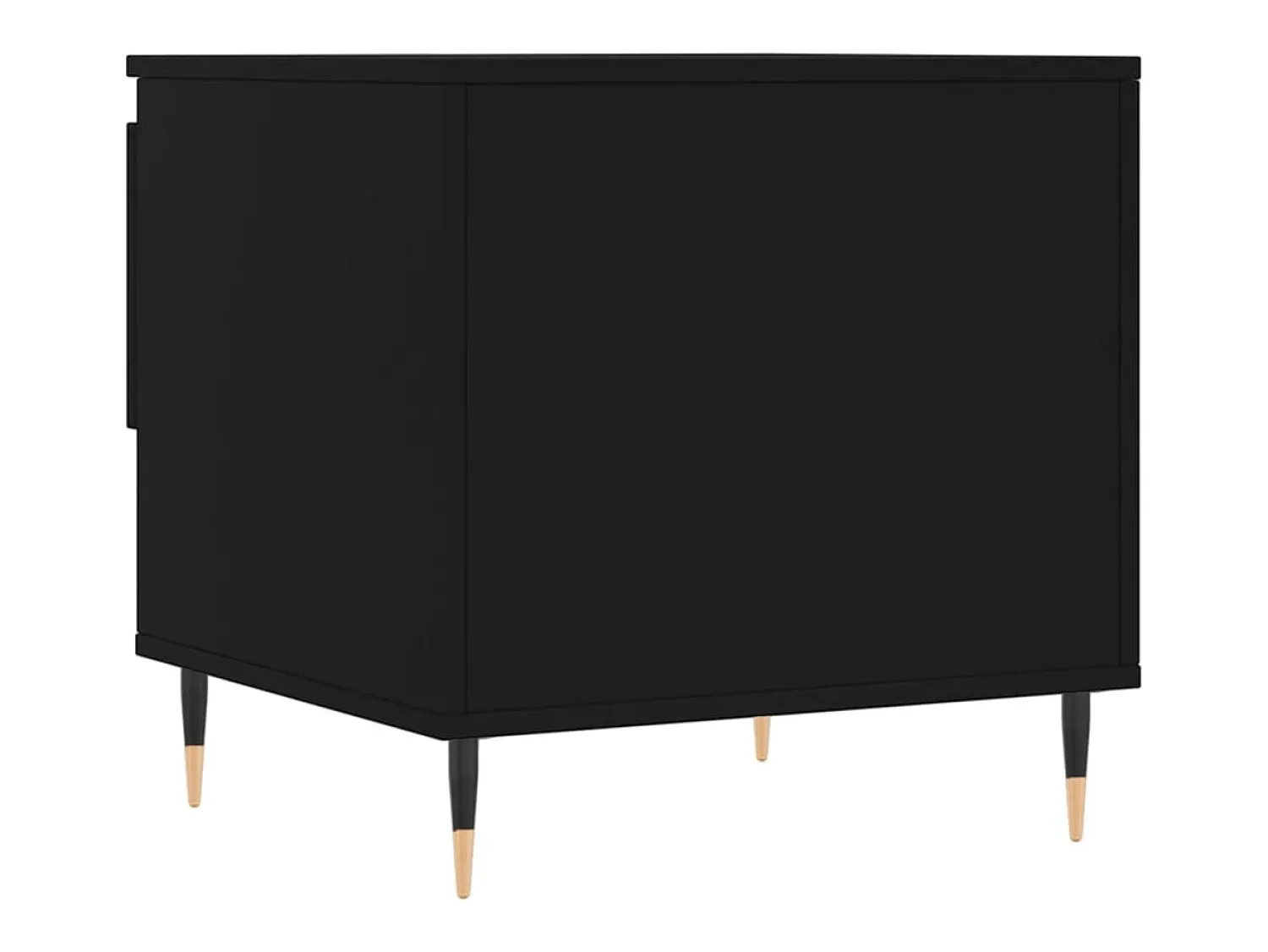 Mesa De Centro| Conjunto de 2 Mesas de Centro | Mesa de apoio | Mesa de café 50x46x50 cm derivados de madeira Preto
