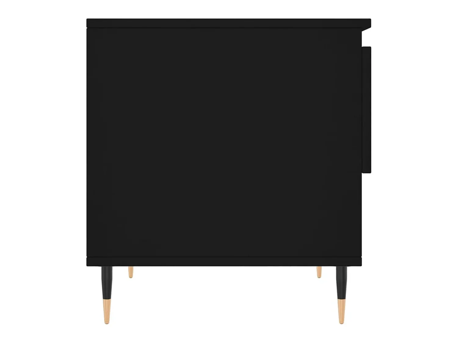 Mesa De Centro| Conjunto de 2 Mesas de Centro | Mesa de apoio | Mesa de café 50x46x50 cm derivados de madeira Preto