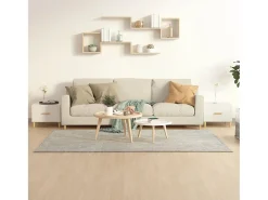 Mesa De Centro* Conjunto de 2 Mesas de Centro | Mesa de apoio 50x50x40 cm brilhante Branco