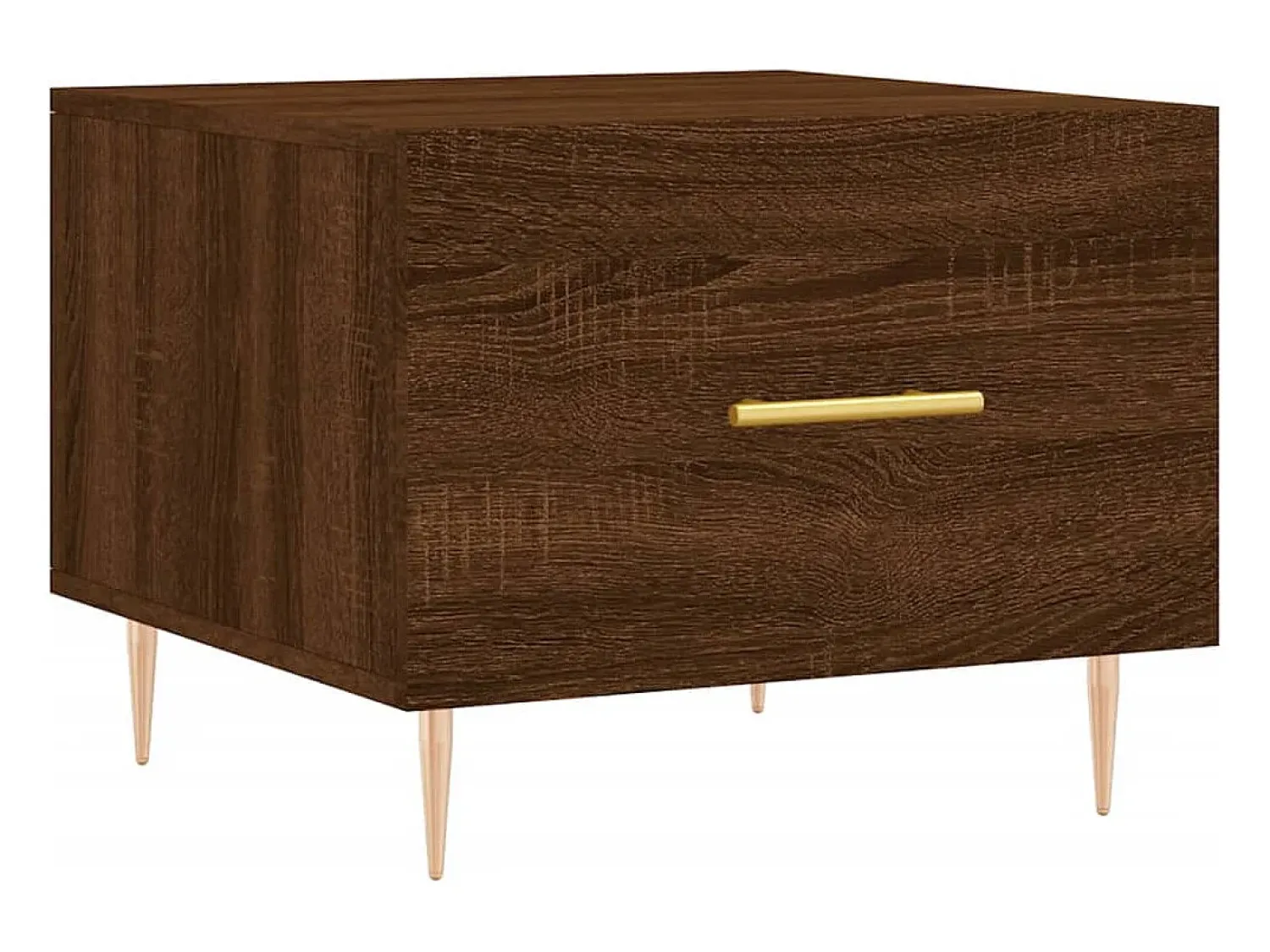 Conjunto de 2 Mesas de Centro | Mesa de apoio | Mesa de café 50x50x40 cm madeira proc. carvalho^ Mesa De Centro