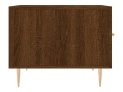 Conjunto de 2 Mesas de Centro | Mesa de apoio | Mesa de café 50x50x40 cm madeira proc. carvalho^ Mesa De Centro