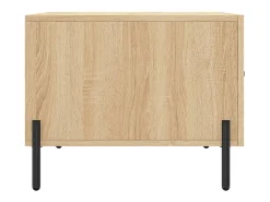 Mesa De Centro* Conjunto de 2 Mesas de Centro | Mesa de apoio | Mesa de café 50x50x40cm deriv. madeira carvalho sonoma Castanho