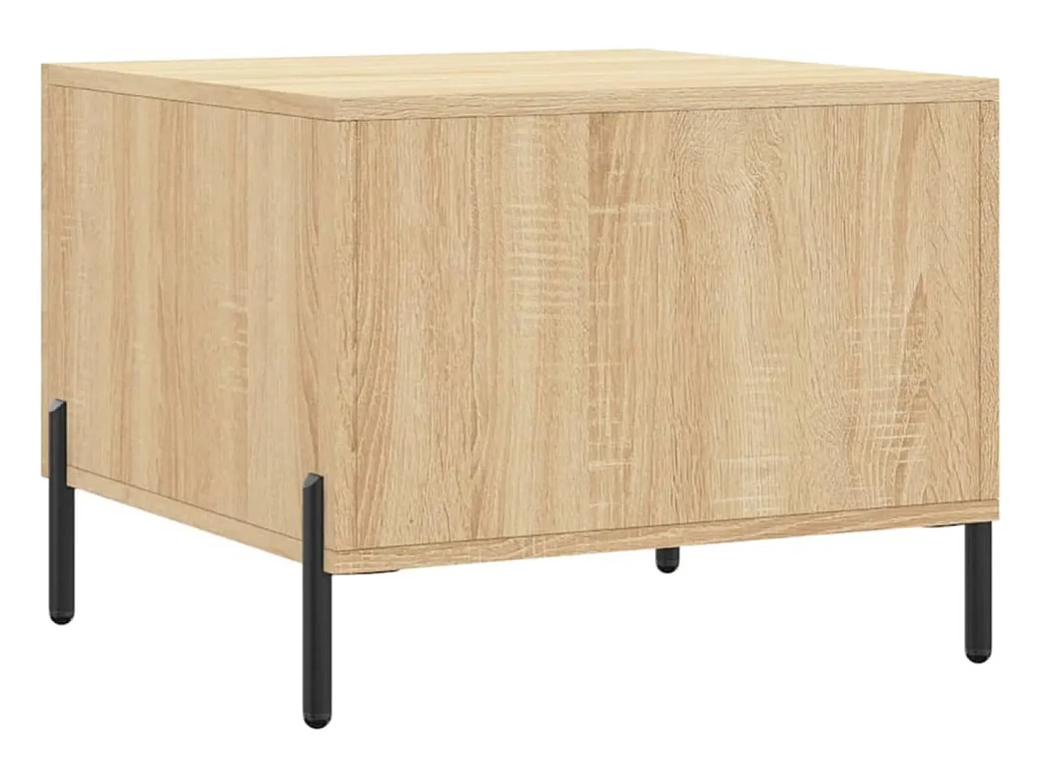 Mesa De Centro* Conjunto de 2 Mesas de Centro | Mesa de apoio | Mesa de café 50x50x40cm deriv. madeira carvalho sonoma Castanho