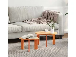 Conjunto de 2 Mesas de Centro | Mesa de apoio -mel 47.5x47.5x27 cm^ Mesa De Centro