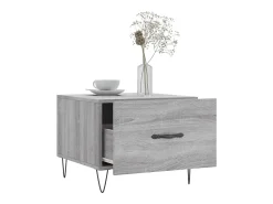 Mesa De Centro* Conjunto de 2 Mesas de Centro | Mesa de apoio | Mesa de café 50x50x40 cm madeira proc. sonoma cinza Cinzento