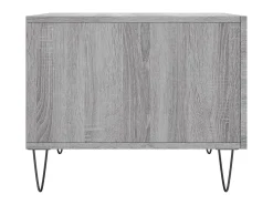 Mesa De Centro* Conjunto de 2 Mesas de Centro | Mesa de apoio | Mesa de café 50x50x40 cm madeira proc. sonoma cinza Cinzento