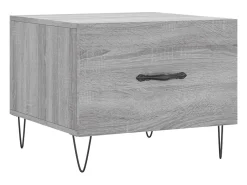 Mesa De Centro* Conjunto de 2 Mesas de Centro | Mesa de apoio | Mesa de café 50x50x40 cm madeira proc. sonoma cinza Cinzento