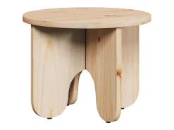 Mesa De Centro* Conjunto de 2 Mesas de Centro | Mesa de apoio Natural 39.5x39.5x30 cm Castanho
