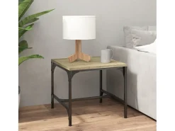Mesa De Centro* Conjunto de 2 Mesas de Centro | Mesa de apoio | Mesa de café 40x40x35 cm deriv. madeira carvalho sonoma Castanho