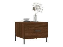 Conjunto de 2 Mesas de Centro | Mesa de apoio | Mesa de café 50x50x40 cm madeira proc. carvalho^ Mesa De Centro
