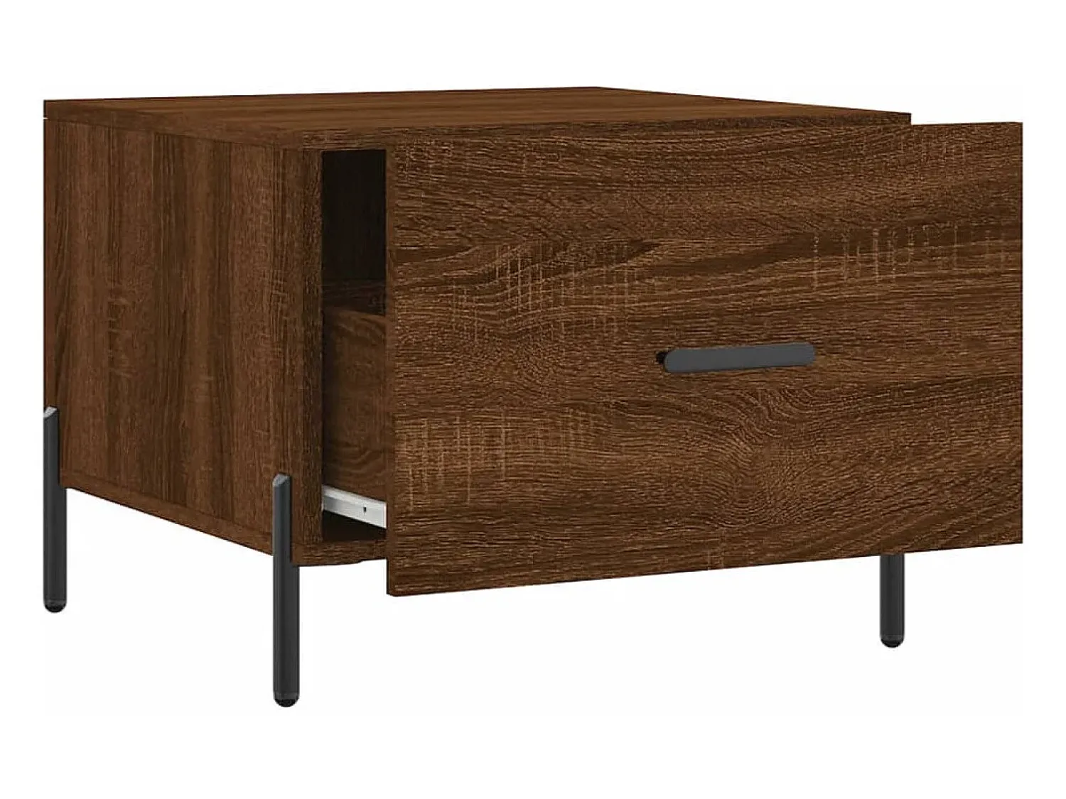 Conjunto de 2 Mesas de Centro | Mesa de apoio | Mesa de café 50x50x40 cm madeira proc. carvalho^ Mesa De Centro