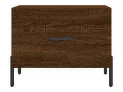 Conjunto de 2 Mesas de Centro | Mesa de apoio | Mesa de café 50x50x40 cm madeira proc. carvalho^ Mesa De Centro