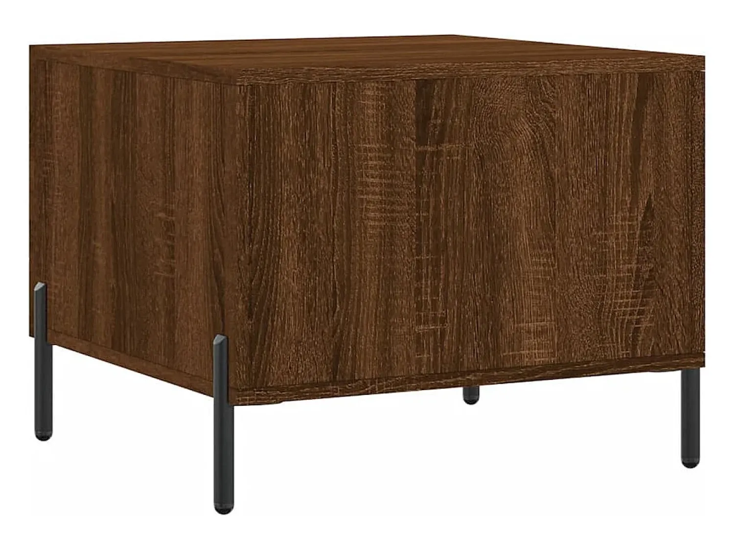 Conjunto de 2 Mesas de Centro | Mesa de apoio | Mesa de café 50x50x40 cm madeira proc. carvalho^ Mesa De Centro