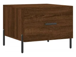 Conjunto de 2 Mesas de Centro | Mesa de apoio | Mesa de café 50x50x40 cm madeira proc. carvalho^ Mesa De Centro