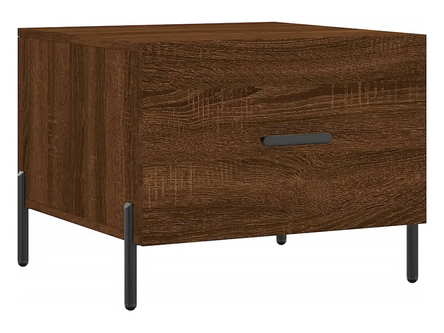 Conjunto de 2 Mesas de Centro | Mesa de apoio | Mesa de café 50x50x40 cm madeira proc. carvalho^ Mesa De Centro