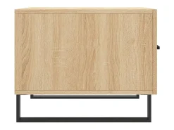 Mesa De Centro* Conjunto de 2 Mesas de Centro | Mesa de apoio | Mesa de café 50x50x40cm deriv. madeira carvalho sonoma Castanho