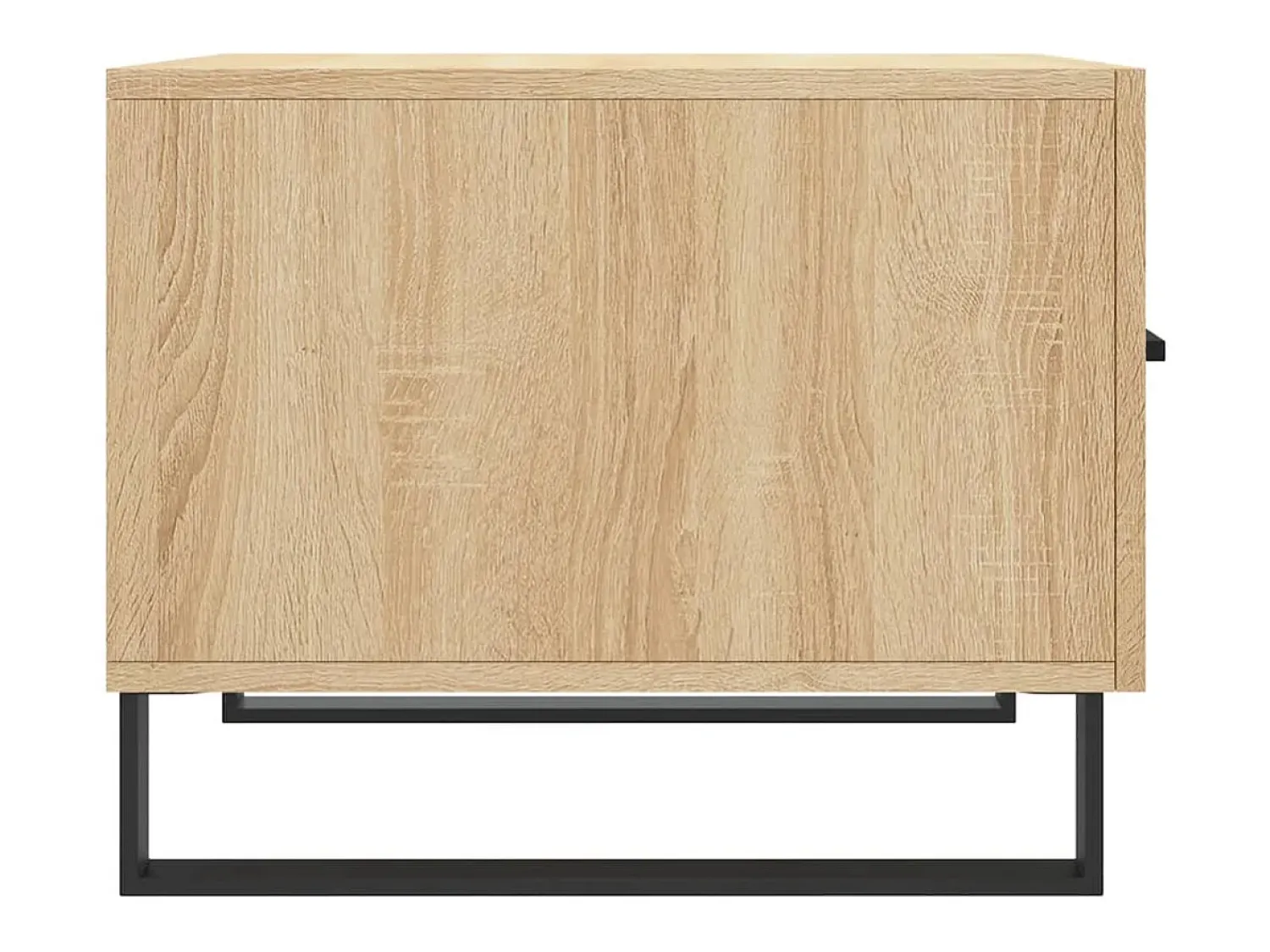 Mesa De Centro* Conjunto de 2 Mesas de Centro | Mesa de apoio | Mesa de café 50x50x40cm deriv. madeira carvalho sonoma Castanho