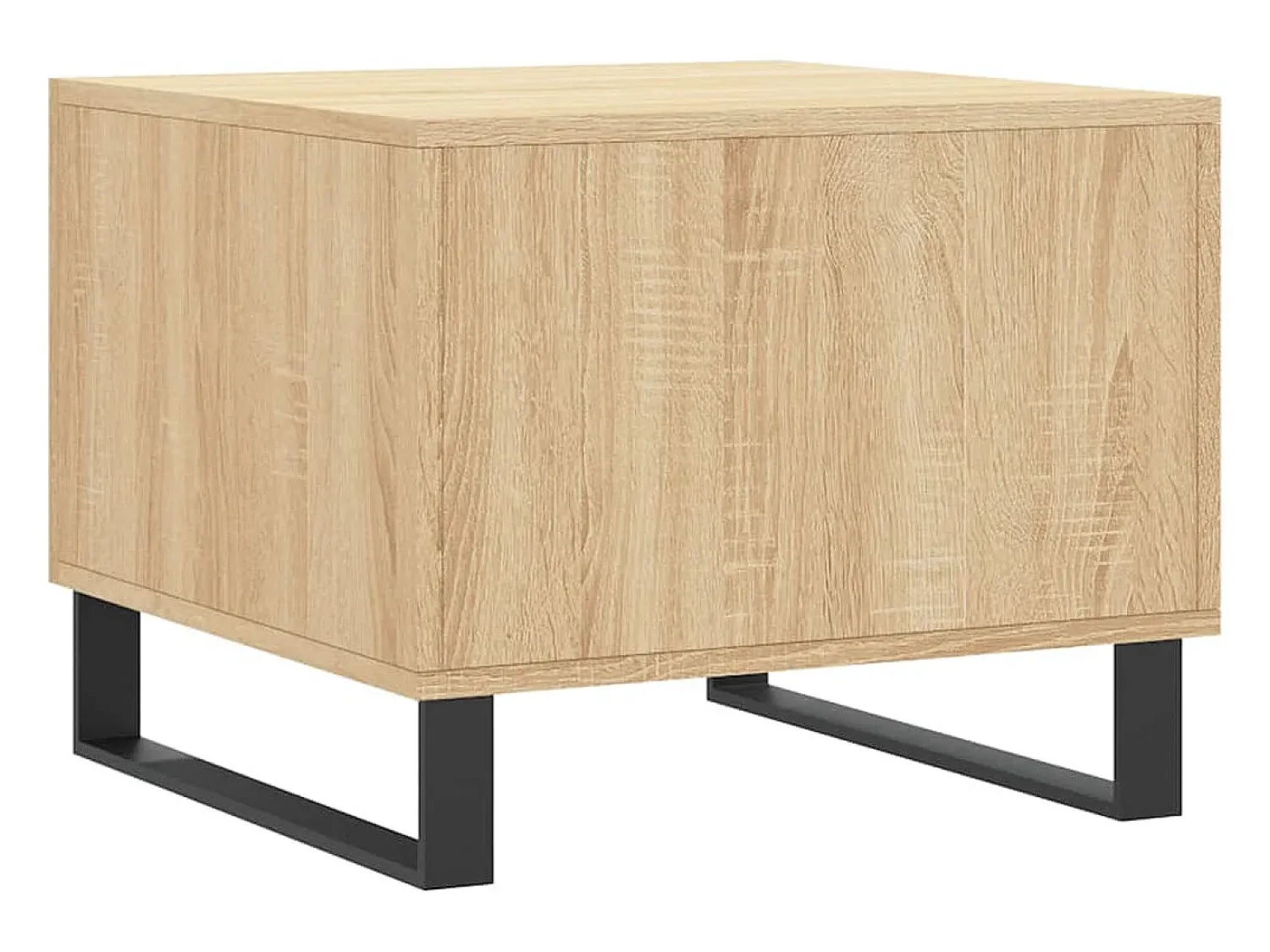 Mesa De Centro* Conjunto de 2 Mesas de Centro | Mesa de apoio | Mesa de café 50x50x40cm deriv. madeira carvalho sonoma Castanho