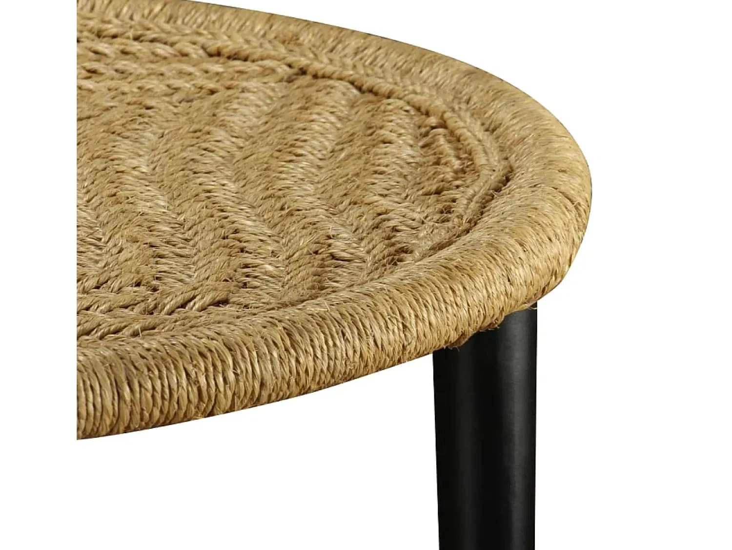 Mesa De Centro| Conjunto de 2 Mesas de Centro | Mesa de apoio juta natural Bege