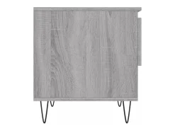 Online Conjunto de 2 Mesas de Centro | Mesa de apoio | Mesa de café 50x46x50cm deriv. madeira sonoma Cinzento