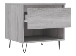 Online Conjunto de 2 Mesas de Centro | Mesa de apoio | Mesa de café 50x46x50cm deriv. madeira sonoma Cinzento