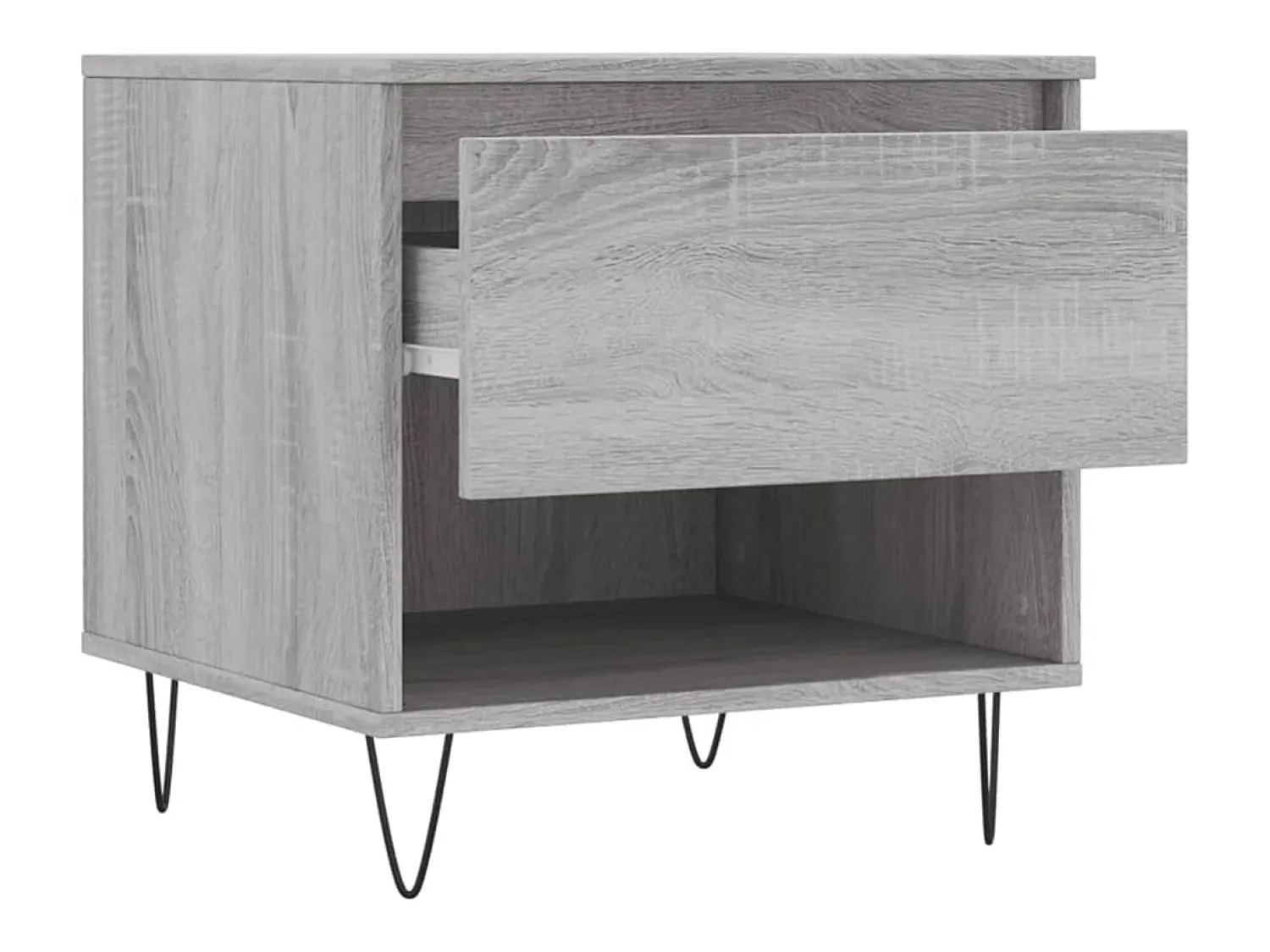 Online Conjunto de 2 Mesas de Centro | Mesa de apoio | Mesa de café 50x46x50cm deriv. madeira sonoma Cinzento