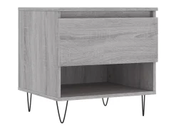 Online Conjunto de 2 Mesas de Centro | Mesa de apoio | Mesa de café 50x46x50cm deriv. madeira sonoma Cinzento
