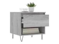 Online Conjunto de 2 Mesas de Centro | Mesa de apoio | Mesa de café 50x46x50cm deriv. madeira sonoma Cinzento