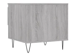 Online Conjunto de 2 Mesas de Centro | Mesa de apoio | Mesa de café 50x46x50cm deriv. madeira sonoma Cinzento
