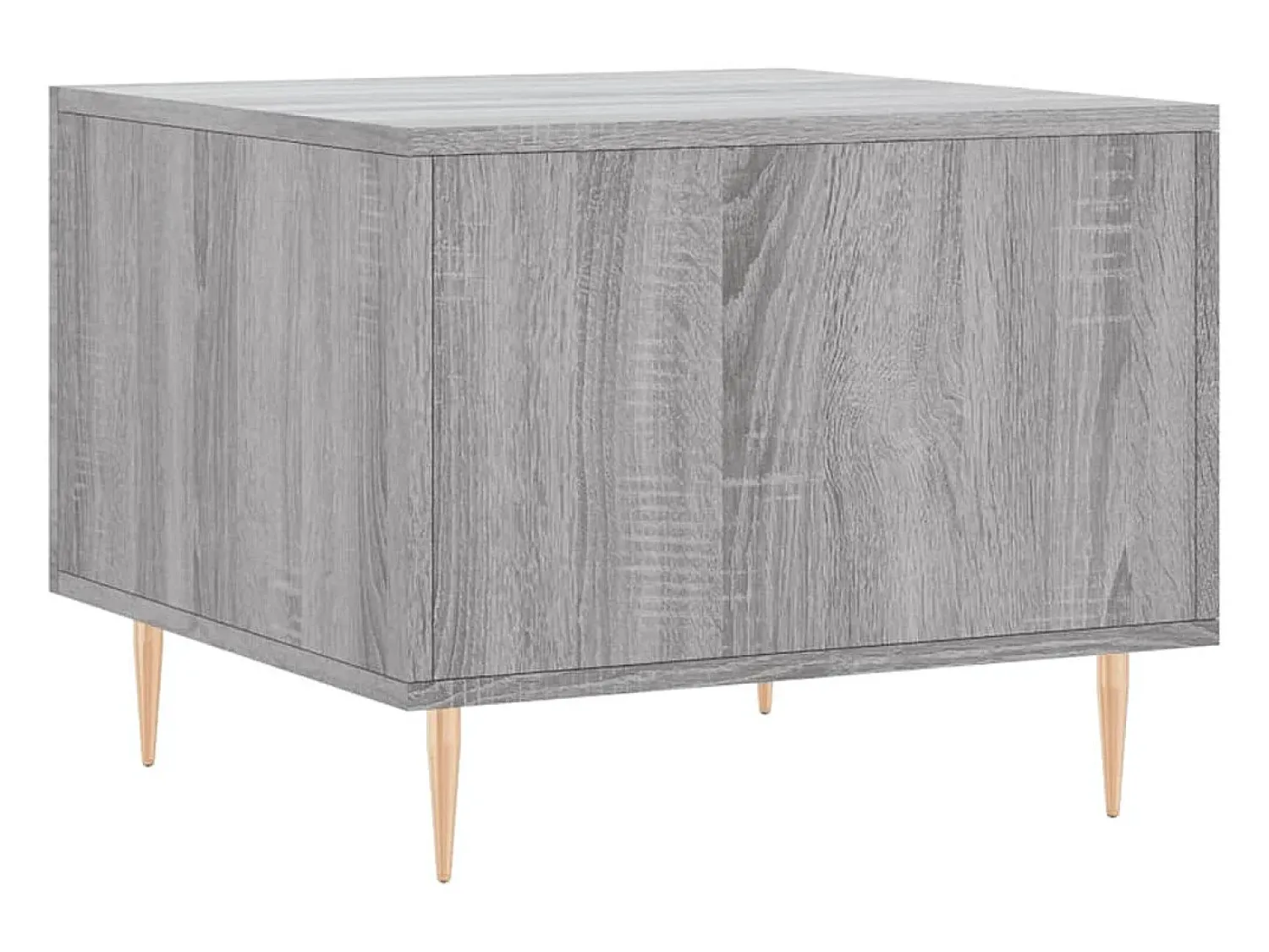 Mesa De Centro| Conjunto de 2 Mesas de Centro | Mesa de apoio | Mesa de café 50x50x40 cm madeira proc. sonoma cinza Cinzento