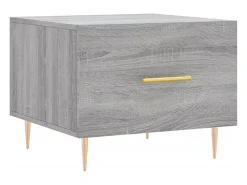 Mesa De Centro| Conjunto de 2 Mesas de Centro | Mesa de apoio | Mesa de café 50x50x40 cm madeira proc. sonoma cinza Cinzento