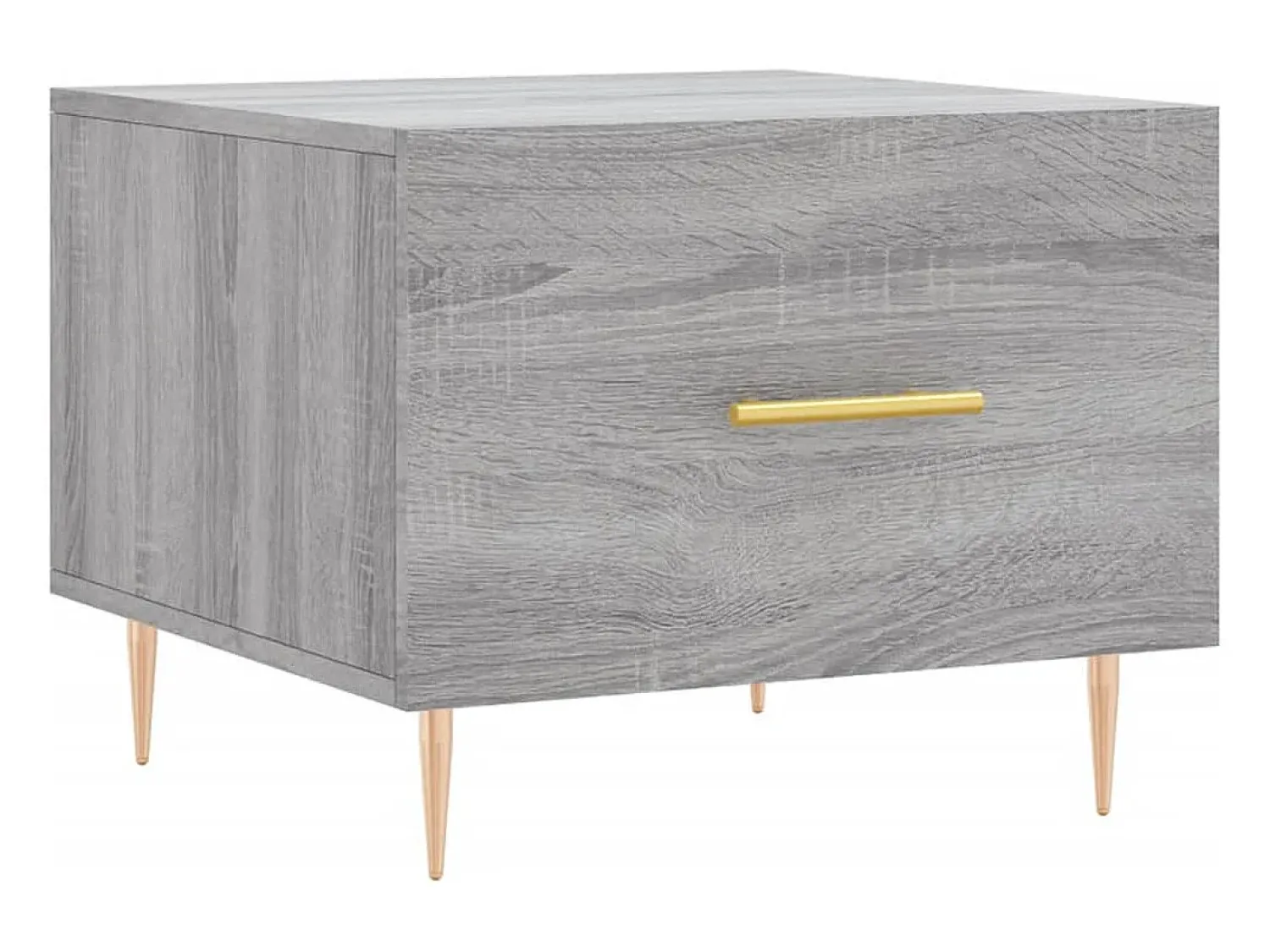 Mesa De Centro| Conjunto de 2 Mesas de Centro | Mesa de apoio | Mesa de café 50x50x40 cm madeira proc. sonoma cinza Cinzento