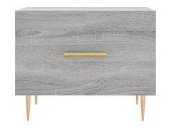 Mesa De Centro| Conjunto de 2 Mesas de Centro | Mesa de apoio | Mesa de café 50x50x40 cm madeira proc. sonoma cinza Cinzento