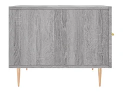 Mesa De Centro| Conjunto de 2 Mesas de Centro | Mesa de apoio | Mesa de café 50x50x40 cm madeira proc. sonoma cinza Cinzento