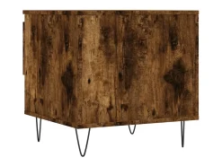 Mesa De Centro| Conjunto de 2 Mesas de Centro | Mesa de apoio | Mesa de café 50x46x50cm deriv. madeira carvalho fumado Castanho