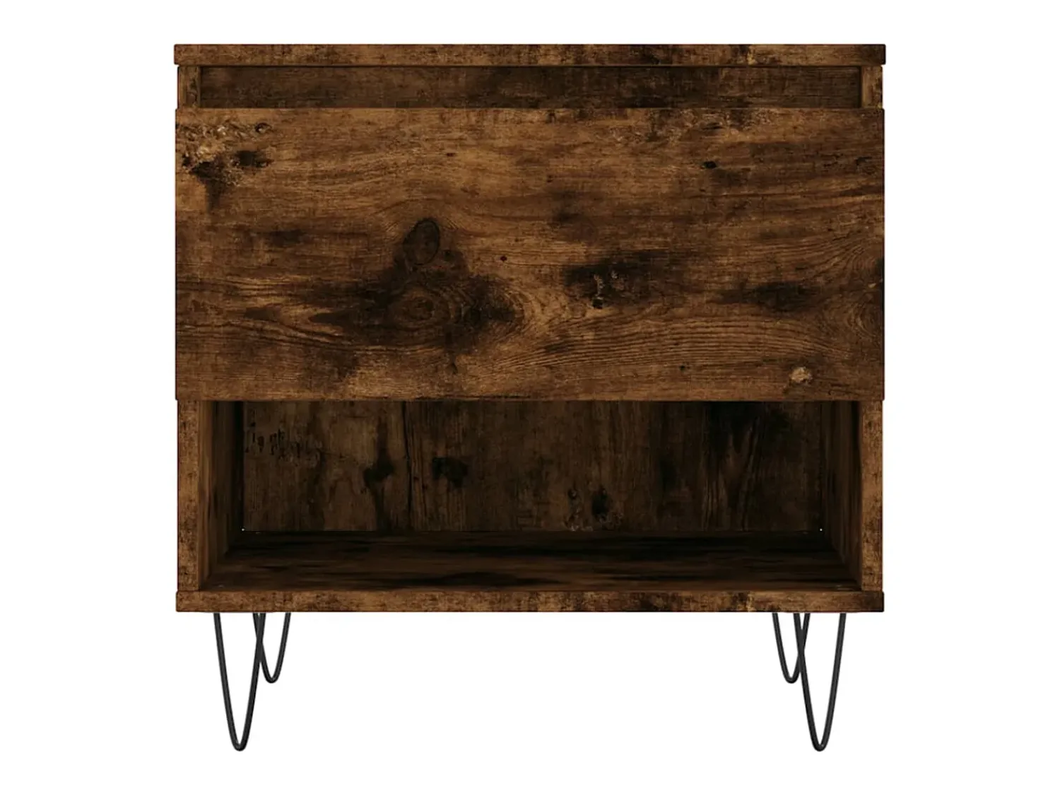 Mesa De Centro| Conjunto de 2 Mesas de Centro | Mesa de apoio | Mesa de café 50x46x50cm deriv. madeira carvalho fumado Castanho