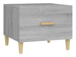Conjunto de 2 Mesas de Centro | Mesa de apoio 50x50x40 cm madeira proc. sonoma cinza^ Mesa De Centro