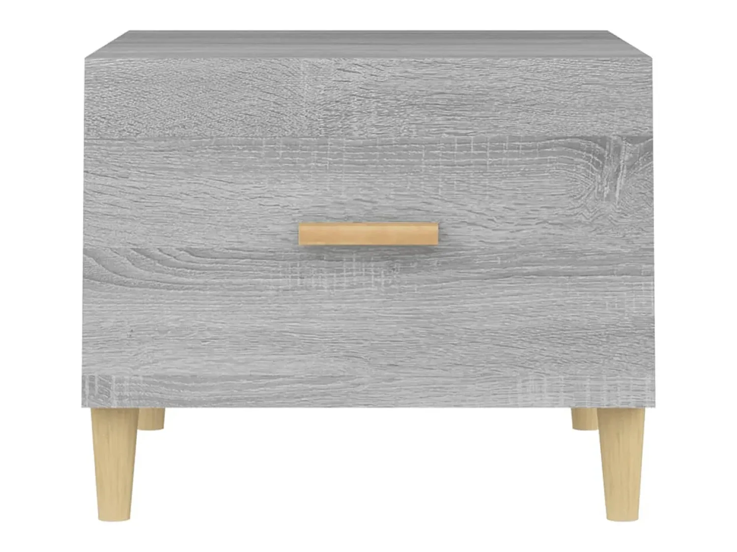 Conjunto de 2 Mesas de Centro | Mesa de apoio 50x50x40 cm madeira proc. sonoma cinza^ Mesa De Centro