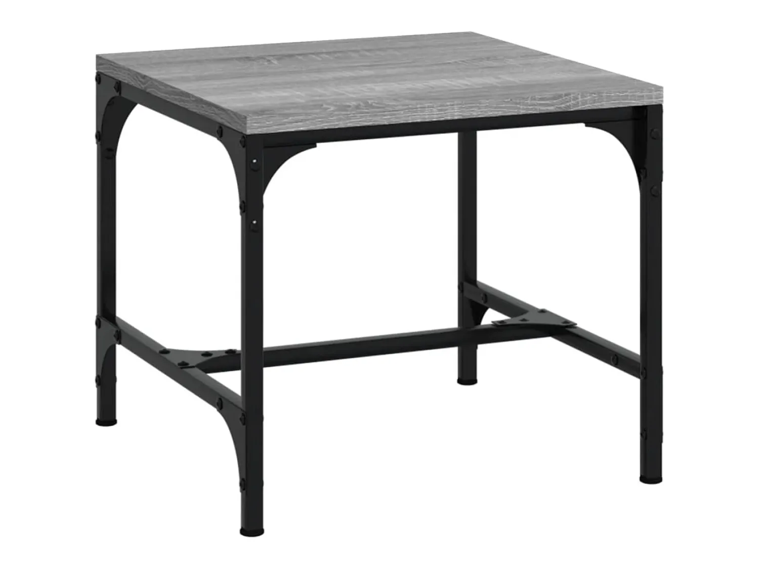 Mesa De Centro| Conjunto de 2 Mesas de Centro | Mesa de apoio | Mesa de café 40x40x35 cm deriv. madeira sonoma Cinzento