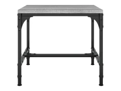 Mesa De Centro| Conjunto de 2 Mesas de Centro | Mesa de apoio | Mesa de café 40x40x35 cm deriv. madeira sonoma Cinzento