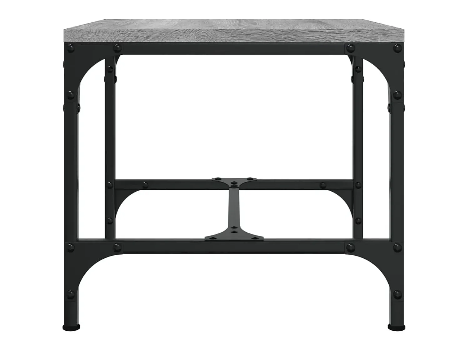 Mesa De Centro| Conjunto de 2 Mesas de Centro | Mesa de apoio | Mesa de café 40x40x35 cm deriv. madeira sonoma Cinzento