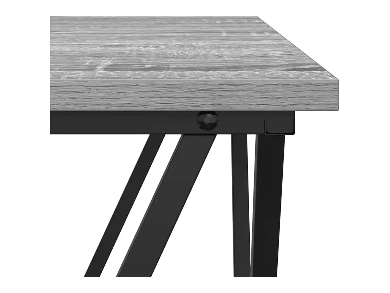 New Conjunto de 2 Mesas de Centro | Mesa de apoio | Mesa de café Sonoma Cinzento