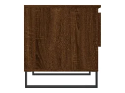 Mesa De Centro| Conjunto de 2 Mesas de Centro | Mesa de apoio | Mesa de café 50x46x50 cm deriv. madeira carvalho Castanho