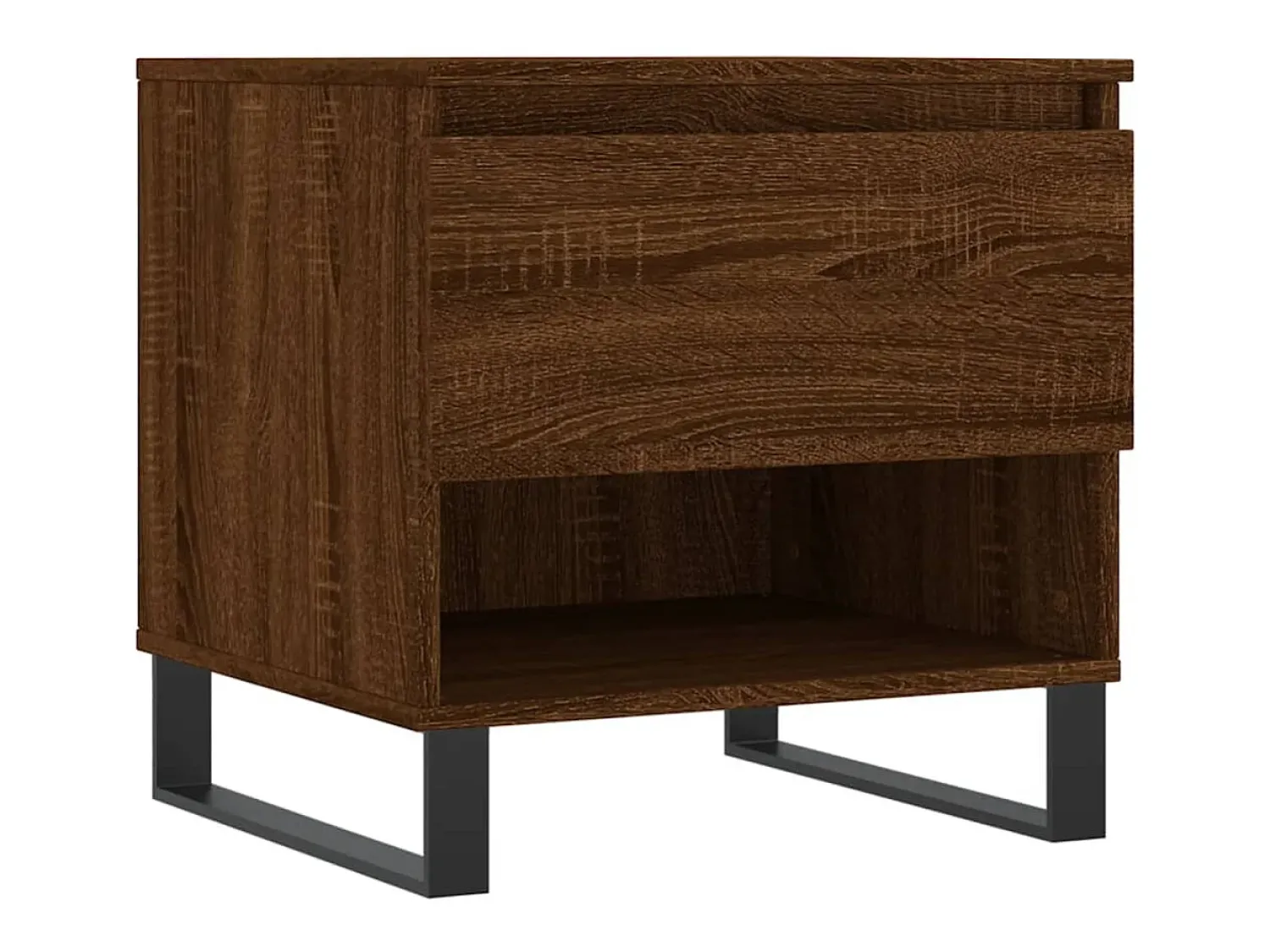 Mesa De Centro| Conjunto de 2 Mesas de Centro | Mesa de apoio | Mesa de café 50x46x50 cm deriv. madeira carvalho Castanho