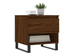 Mesa De Centro| Conjunto de 2 Mesas de Centro | Mesa de apoio | Mesa de café 50x46x50 cm deriv. madeira carvalho Castanho