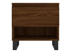 Mesa De Centro| Conjunto de 2 Mesas de Centro | Mesa de apoio | Mesa de café 50x46x50 cm deriv. madeira carvalho Castanho